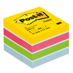 Blocco foglietti Minicubo - giallo neon, fucsia, verde ultra, azzurro, bianco - 51 x 51mm - 400 fogli - Post it®