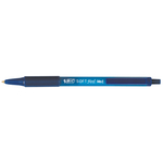 Penne a sfera a scatto Soft Feel - punta 1,0mm - blu - Bic - conf. 12 pezzi