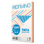 Carta Copy Tinta Multicolor - A4 - 80 gr - mix 5 colori tenui - Fabriano - conf. 250 fogli