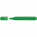 Evidenziatore Grip 1543 - punta a scalpello - tratto 1,0-2,0-5,0mm - colore verde - Faber Castell
