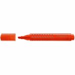 Evidenziatore Grip 1543 - punta a scalpello - tratto 1,0-2,0-5,0mm - colore arancione - Faber Castell