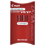 Refill Hi Tecpoint V5/V7 ricaricabile begreen - rosso - Pilot  - conf. 3 pezzi