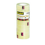Nastro adesivo Scotch® 550 - 19 mm x 33 mt - trasparente - Scotch® -  torre 8 rotoli