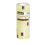 Nastro adesivo Scotch® 550 - 15 mm x 66 mt - trasparente - Scotch® - torre 10 rotoli