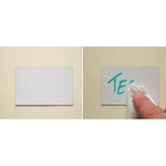 Etichette magnetiche - scrivibili e cancellabili -  permanente - 30x100 mm - bianco - Markin - blister da 20 etichette