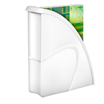 Portariviste CepPro Gloss - 26,5x31 cm - dorso 8 cm - bianco artico - Cep