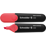 Evidenziatore Job - punta a scalpello - tratto da 1,0-5,0mm - colore rosso - Schneider