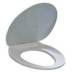 Sedile per WC - universale - PPL - distanza fori da 8,5 a 17,5 cm - bianco - Durable