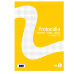 Fogli protocollo - A4 - quadretto 5mm - 20 fogli - 60 gr - BM