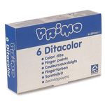 Ditacolor Colori a dita - 250ml - colori assortiti - Primo - box 6 barattoli