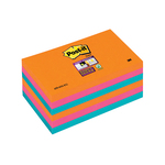 Blocco foglietti Post it® Super Sticky - colore Bangkok - 76 x 127mm - 90 fogli - Post it®