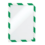 Cornice adesiva Duraframe® Security A4 - pannello magnetico - 21x29.7 cm - verde/bianco - Durable