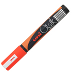 Marcatore a gesso liquido Uni Chalk Marker - punta tonda da 1,80-2,50mm - arancio fluo - Uni Mitsubishi