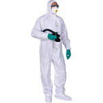 Tuta di protezione da rischio chimico DT115 - monouso - taglia XL - bianco - Deltaplus