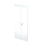 Coppia ante Easy - in melaminico - per mobile alto - 80x175 cm - spessore 18 mm - bianco - Artexport