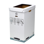 Cestino per riciclo Bankers Box System - capacità 90 litri - 30x50 cm - dorso 60 cm -  Fellowes