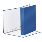 Raccoglitore Meeting - 4 anelli tondi 30 mm - dorso 4 cm - 22x30 cm - PPL - blu metallizzato - Esselte