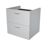 Coppia cassetti per libreria modulare - L40 cm - 36x29x35,5 cm - grigio - Artexport