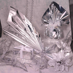 Buste regalo in PPL - metal lucido - argento - 20 x 35 + 5cm - con patella adesiva - PNP - conf. 50 buste