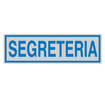 Targhetta adesiva - SEGRETERIA - 165x50 mm - Cartelli Segnalatori