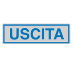 Targhetta adesiva - USCITA - 165x50 mm - Cartelli Segnalatori