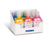 Tempera brillante perlata - 300ml - colori perlati assortiti - Primo - box 6 colori