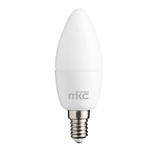 Lampada - Led - candela - 5,5W - E14 - 4000K - luce bianca naturale - MKC