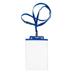 Portanome Pass 6 S P - cordoncino blu - 10x15 cm (A6) - blu - Sei Rota - conf. 10 pezzi