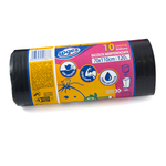 Sacchi per immondizia - 70x110 cm - 120 L - 43 micron - nero - Logex Professional - rotolo da 10 sacchetti