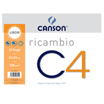 Ricambi per album C4 - 24x33cm - 20 fogli - 200gr - liscio - Canson
