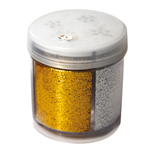 Glitter dispenser grana fine - 40ml - barattolo dispenser - 4 colori assortiti - CWR