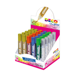 Display Colla glitter - 10,5ml - colori assortiti metal - CWR - Conf. 30 penne