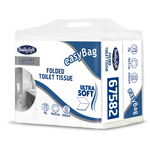 Carta igienica interfogliata EasyBag - 15,5 gr - strappo 11x19 cm - Bulkysoft - pacco da 250 strappi