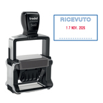 Timbro Professional 4.0 5460/L1 datario + RICEVUTO - 56x33 mm - 4 mm - autoinchiostrante - Trodat®