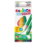 Pastelli colorati Tita cancellabile - Carioca - Astuccio 12 matite