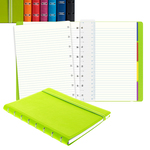 Notebook Pocket - copertina similpelle - nero - a righe - 144 x 105mm - 56 pagine - Filofax