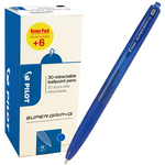 Penna a sfera Supergrip G a scatto - punta media 1,0mm - blu  - Pilot - conf. 30 pezzi