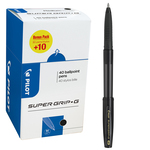 Penna a sfera Supergrip G con cappuccio - punta media 1,0mm - nero - Pilot - conf. 40 pezzi