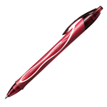 Penna a sfera a scatto Gelocity Quick Dry  - punta 0,7mm - rosso - Bic - conf. 12 pezzi