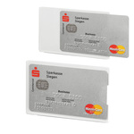 Tasca porta carte di credito RFID Secure - PPL - 5,4x8,7 cm - trasparente/argento - Durable