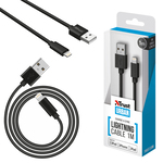 Cavo Lightning USB - 1 mt - nero - Trust