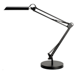 Lampada da tavolo Swingo - 44x34,5x13,5 cm - a led - 8W - nero - con base e morsetto - Unilux
