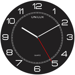 Orologio da parete Mega - diametro 57,5 cm - nero - Unilux