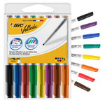 Pennarello Whiteboard Marker Velleda 1741  - punta tonda 1,4mm - astuccio 8 colori assortiti - Bic