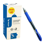 Roller gel a scatto G 2 - punta 0,7mm  - blu - Pilot - conf. 16 + 4 pezzi