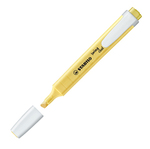 Evidenziatore Swing Cool pastel - punta a scalpello - tratto da 1,0- 4,0mm - colore giallo banana - Stabilo