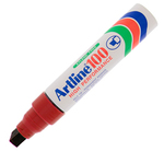 Marcatore permanent markers A 100 - punta scalpello 7,50-12,00mm - rosso - Artline