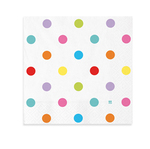 Tovaglioli - multicolor - pois - 33x33cm - 20 pezzi - Big Party