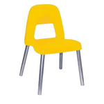 Sedia per bambini Piuma - H 35 cm - giallo - CWR