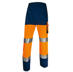 Pantalone alta visibilità PHPA2 - sargia/poliestere/cotone - taglia M - arancio fluo - Deltaplus
